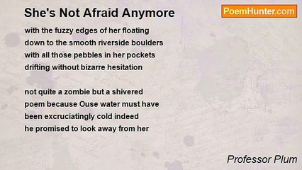 Professor Plum - She's Not Afraid Anymore