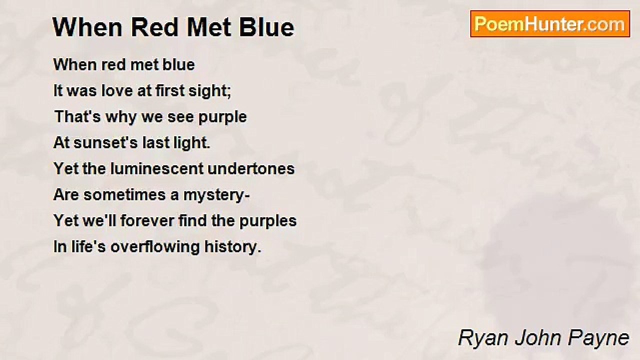Ryan John Payne - When Red Met Blue
