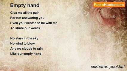 sekharan pookkat - Empty hand
