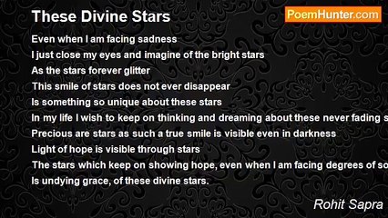 Rohit Sapra - These Divine Stars