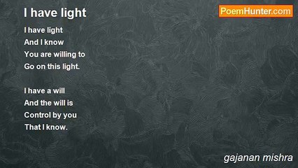 gajanan mishra - I have light