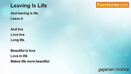gajanan mishra - Leaving Is Life