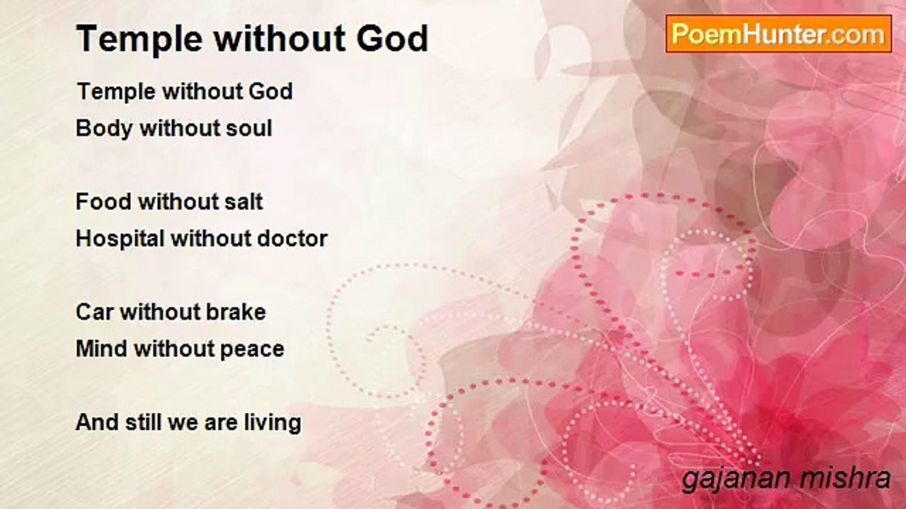 gajanan mishra - Temple without God