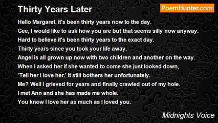 Midnights Voice - Thirty Years Later