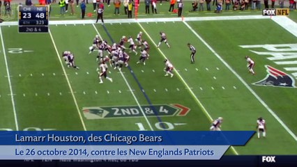 Il se fait les croisés en fêtant un plaquage en NFL