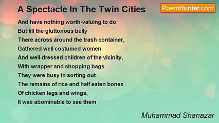 Muhammad Shanazar - A Spectacle In The Twin Cities