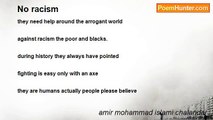 amir mohammad islami chalandar - No racism