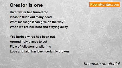 hasmukh amathalal - Creator is one