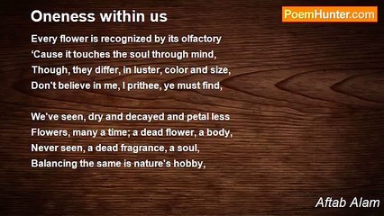 Aftab Alam - Oneness within us