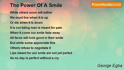 George Egba - The Power Of A Smile