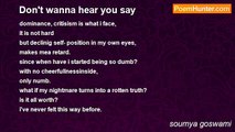 soumya goswami - Don't wanna hear you say