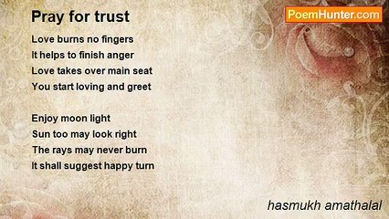 hasmukh amathalal - Pray for trust