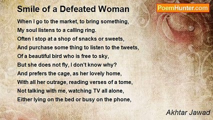 Akhtar Jawad - Smile of a Defeated Woman