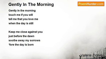 Valerie Dohren - Gently In The Morning