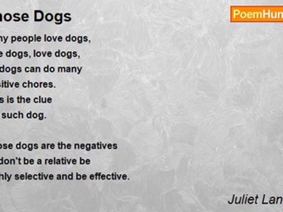 Juliet Languedoc - Those Dogs