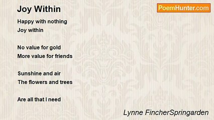 Lynne FincherSpringarden - Joy Within