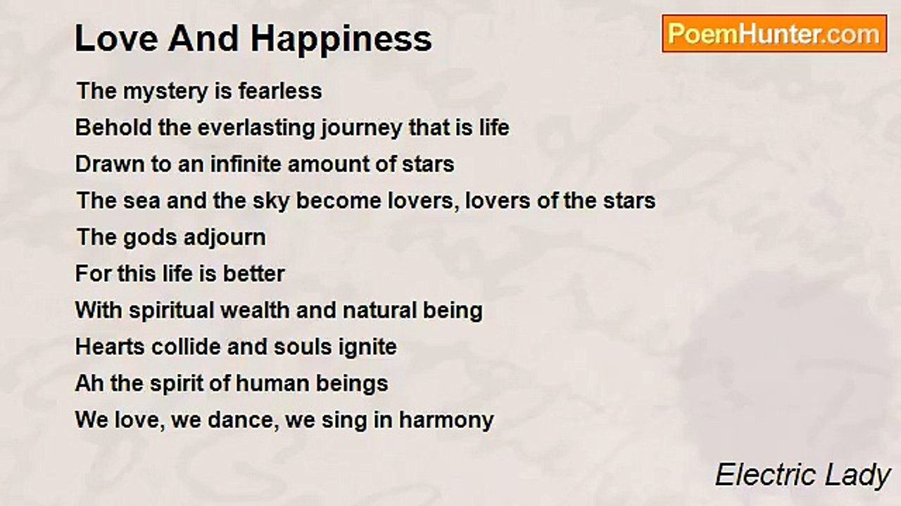 Electric Lady - Love And Happiness