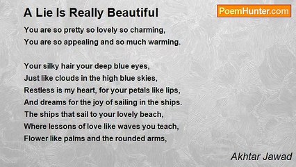 Akhtar Jawad - A Lie Is Really Beautiful