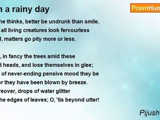 Pijush Biswas - On a rainy day