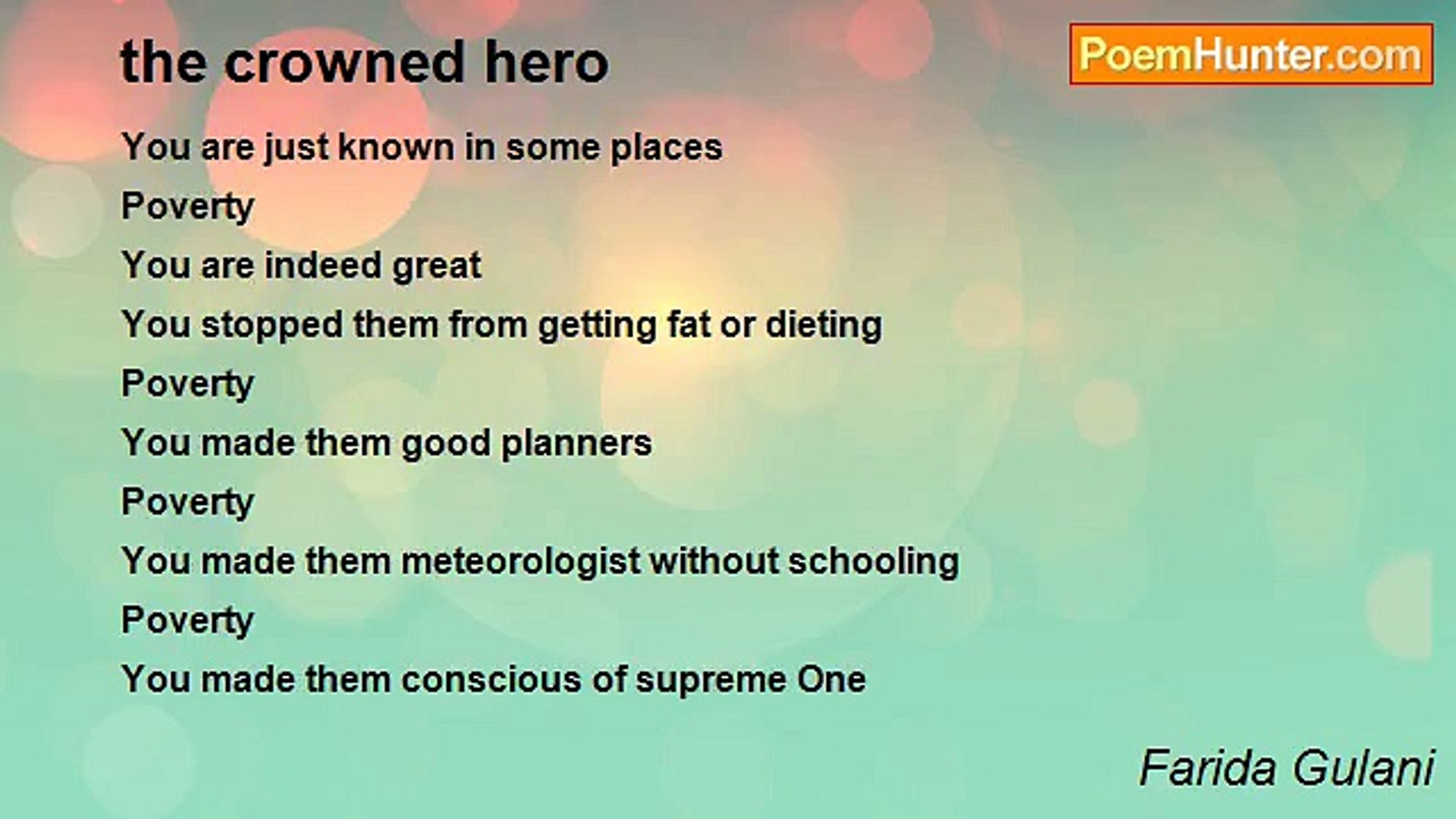 Farida Gulani - the crowned hero