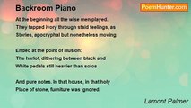 Lamont Palmer - Backroom Piano