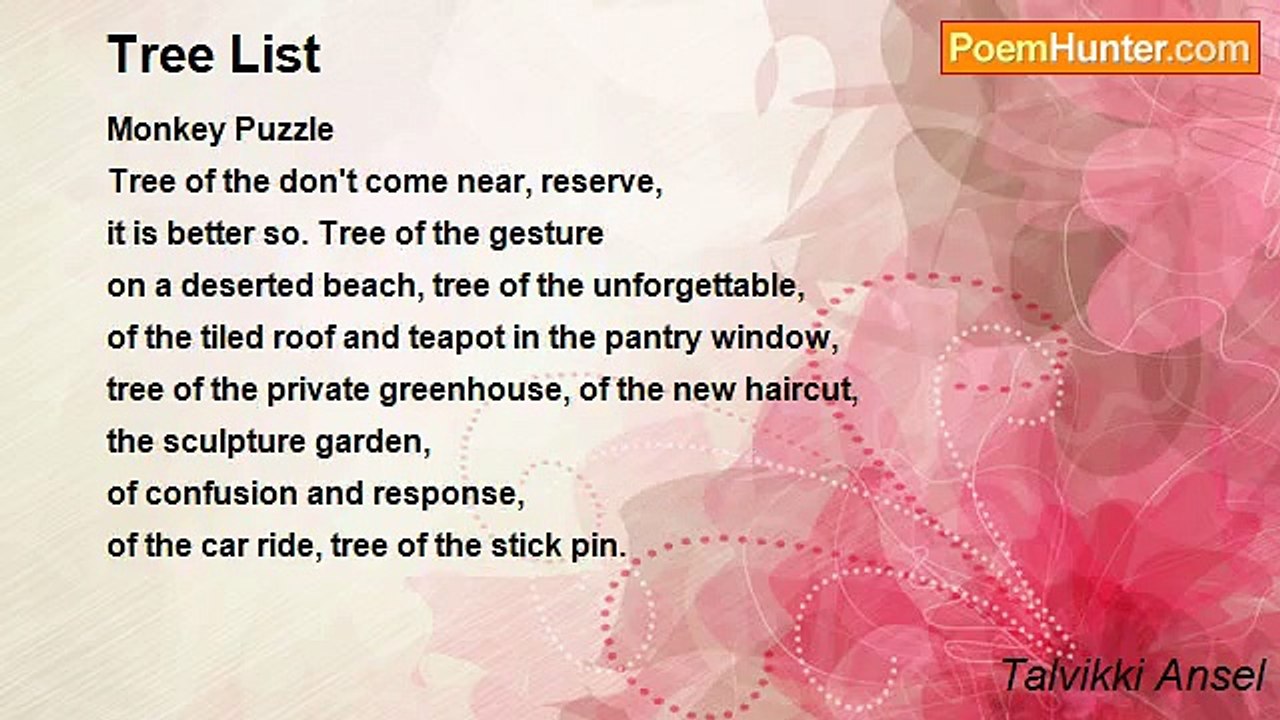 Talvikki Ansel - Tree List