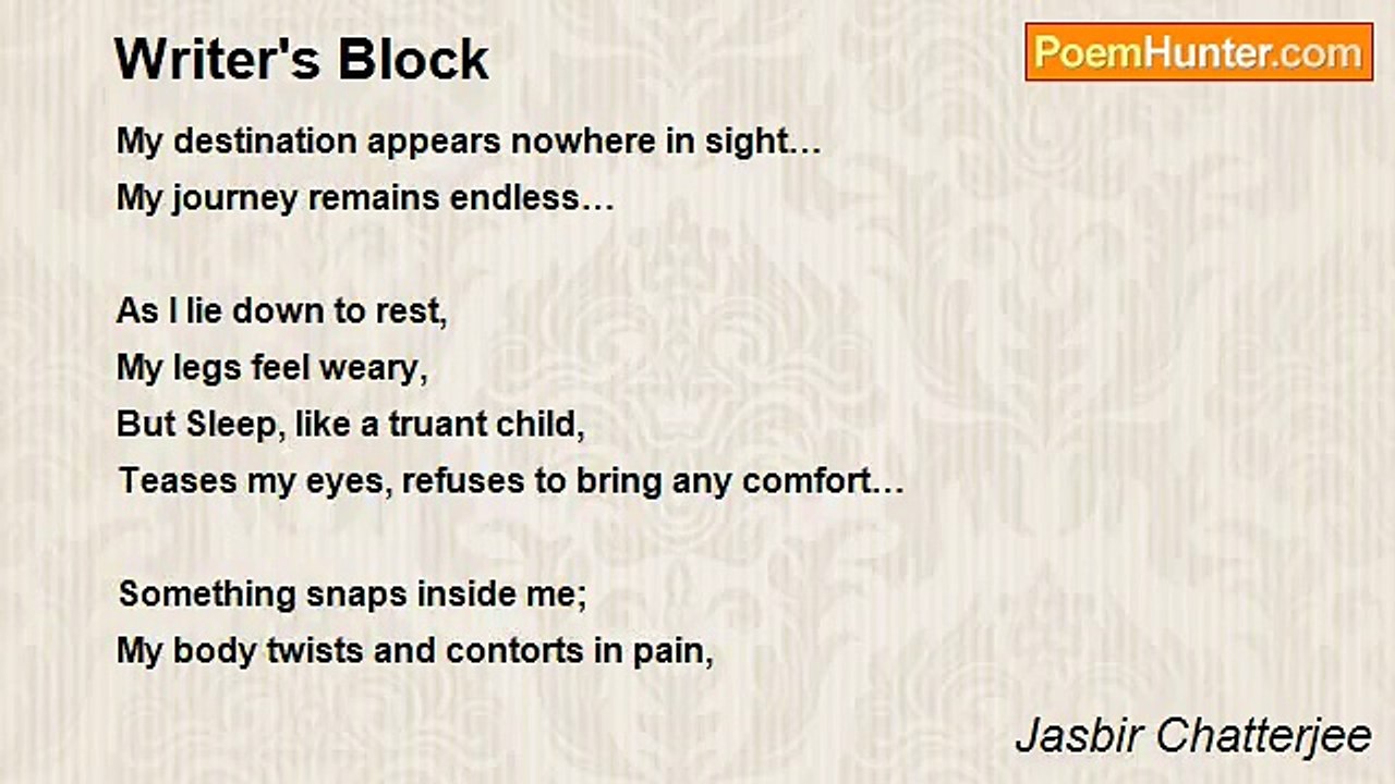Jasbir Chatterjee - Writer's Block