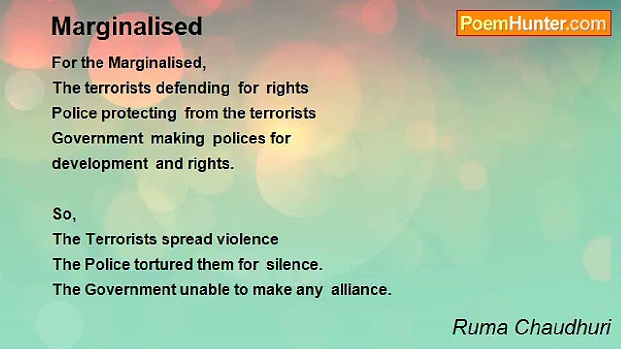Ruma Chaudhuri - Marginalised