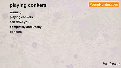 lee fones - playing conkers