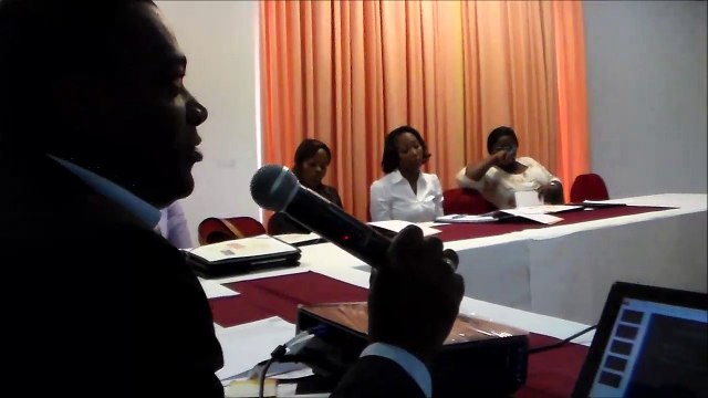 Mr Jean Sylvere Koumba intervenant à l'ouverture de L'africa Ceo Conference