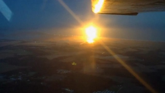 A bird's eye view of Antares rocket explosion