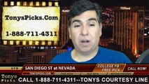 Nevada Wolf Pack vs. San Diego St Aztecs Free Pick Prediction NCAA College Football Odds Preview 11-1-2014