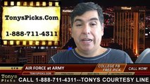 Army Black Knights vs. Air Force Falcons Free Pick Prediction NCAA College Football Odds Preview 11-1-2014
