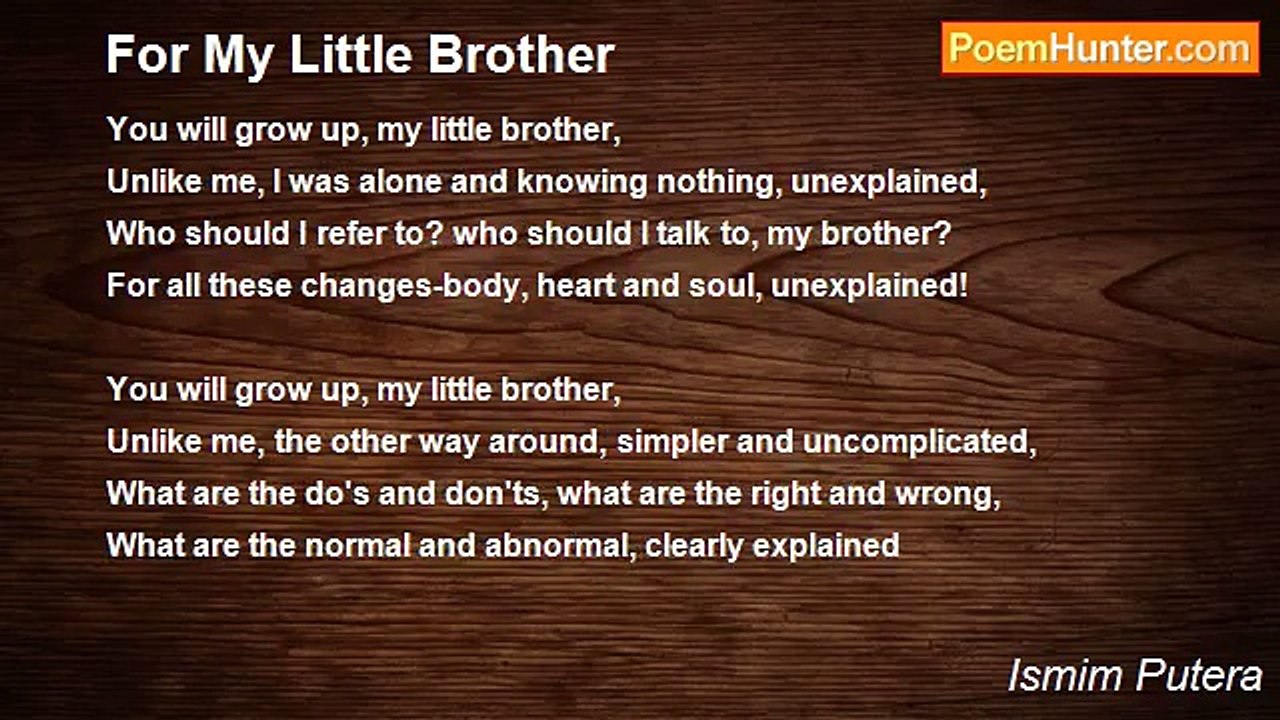 Ismim Putera - For My Little Brother