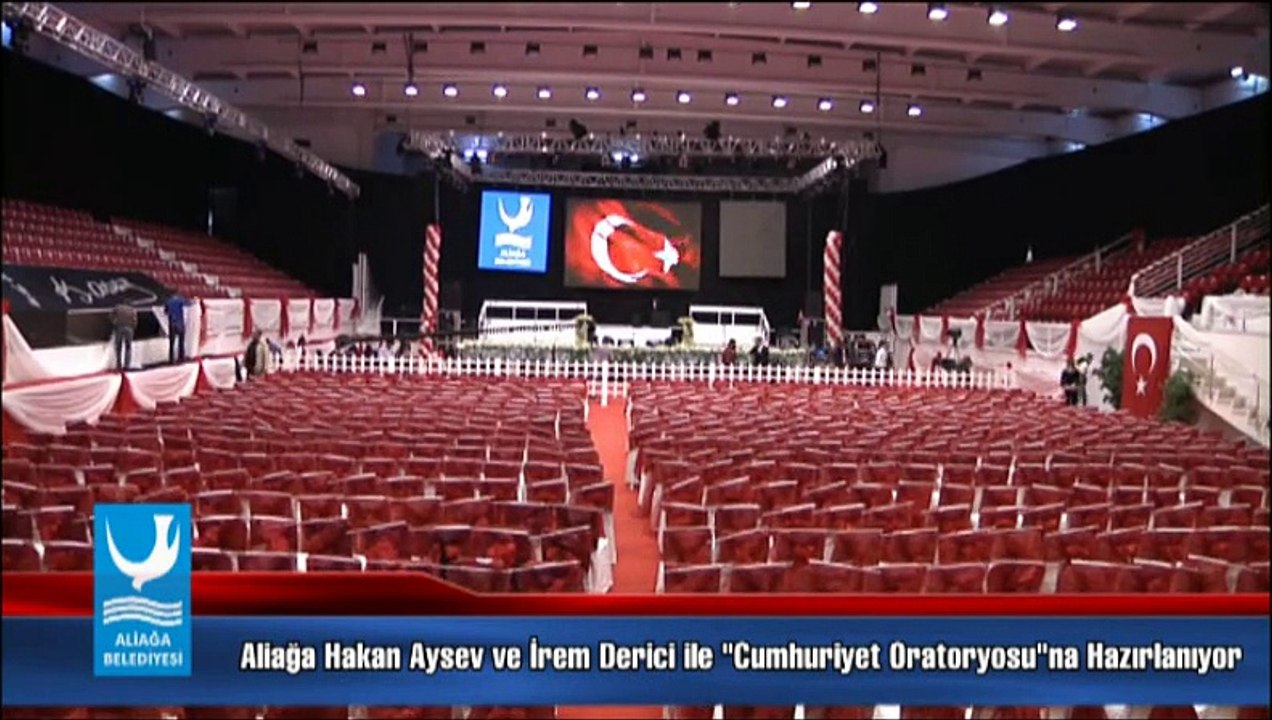 Aliagada Cumhuriyet Orotoryosu Hazırlıkları