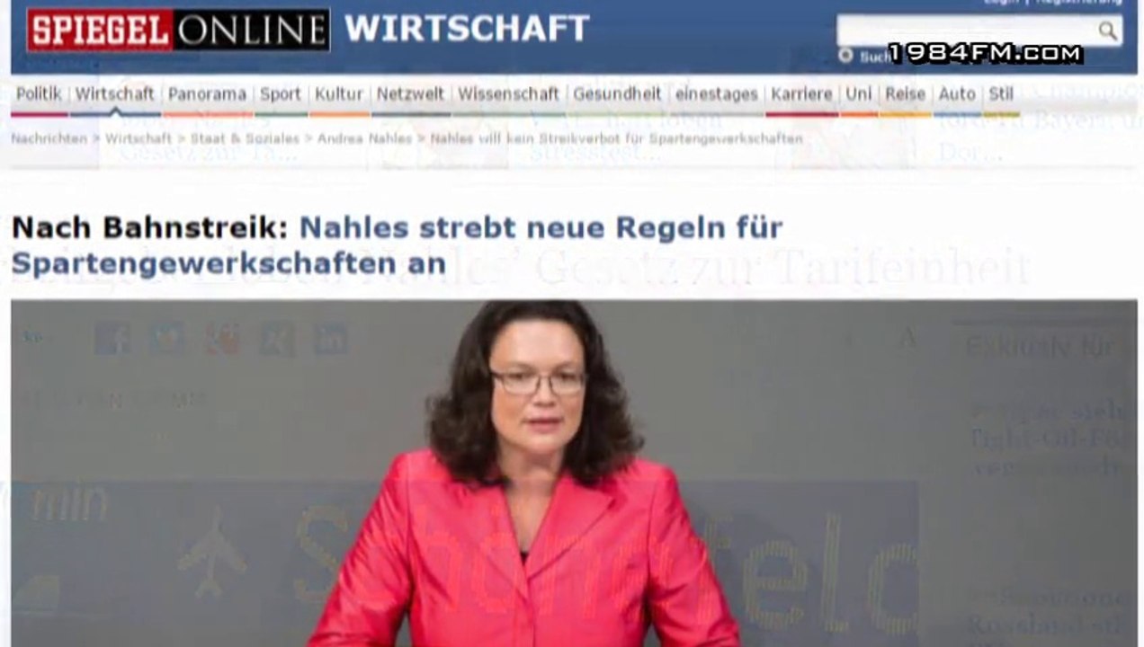 Arbeitsministerin Nahles muss sofort zurück treten!!! Wie kann so eine Volksverräterin nur bei der SPD sein??? Wer hat uns verraten? DIE SOZIALDEMOKRATEN SCHON WIEDER!!!!