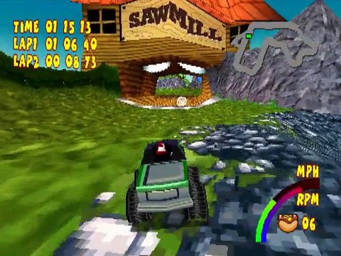 Woody Woodpecker Racing online multiplayer - psx