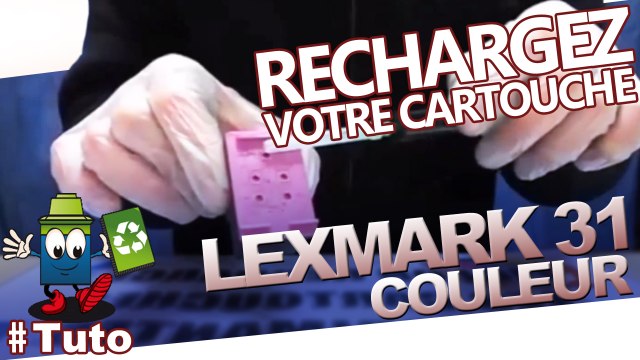 Commen recharger une cartouche Lexmark 31 couleur