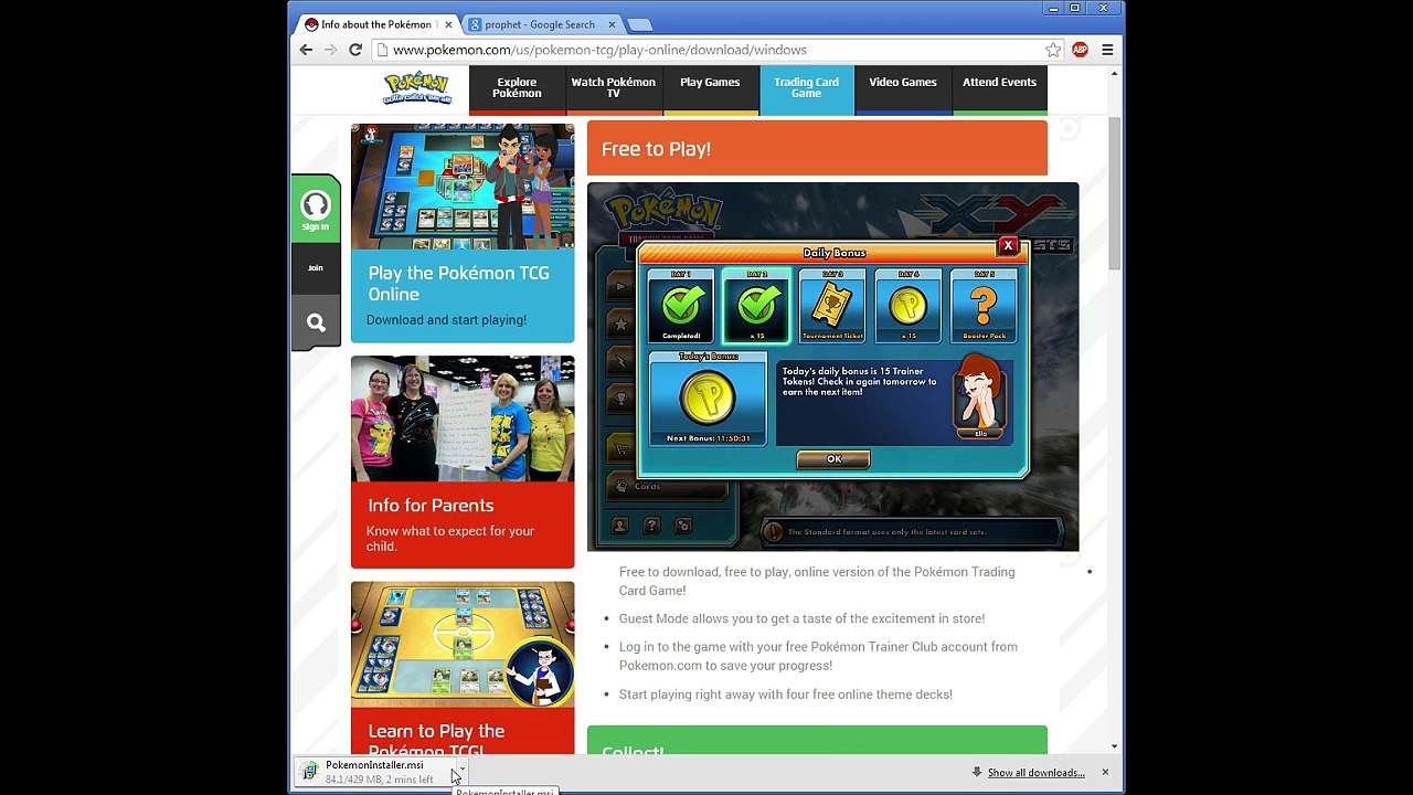 Tutorial For How To Download The Pokemon Trading Card Game Online (Pokémon TCG Online) For Free Online