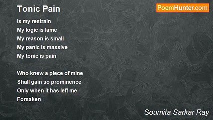 Soumita Sarkar Ray - Tonic Pain
