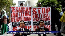 Anwar supporters, opponents gather outside court in Malaysia