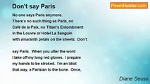 Diane Seuss - Don't say Paris