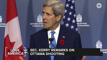 Kerry Drops By Canada To Give His Condolences