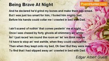 Edgar Albert Guest - Being Brave At Night
