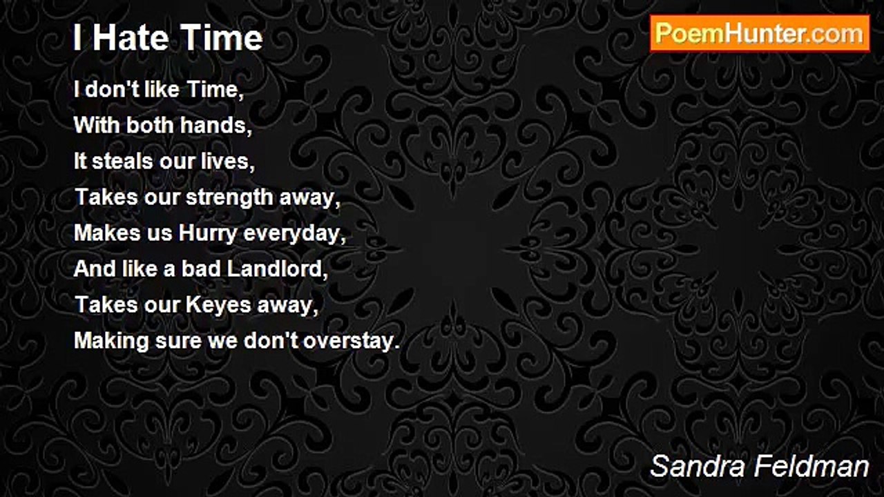 Sandra Feldman - I Hate Time