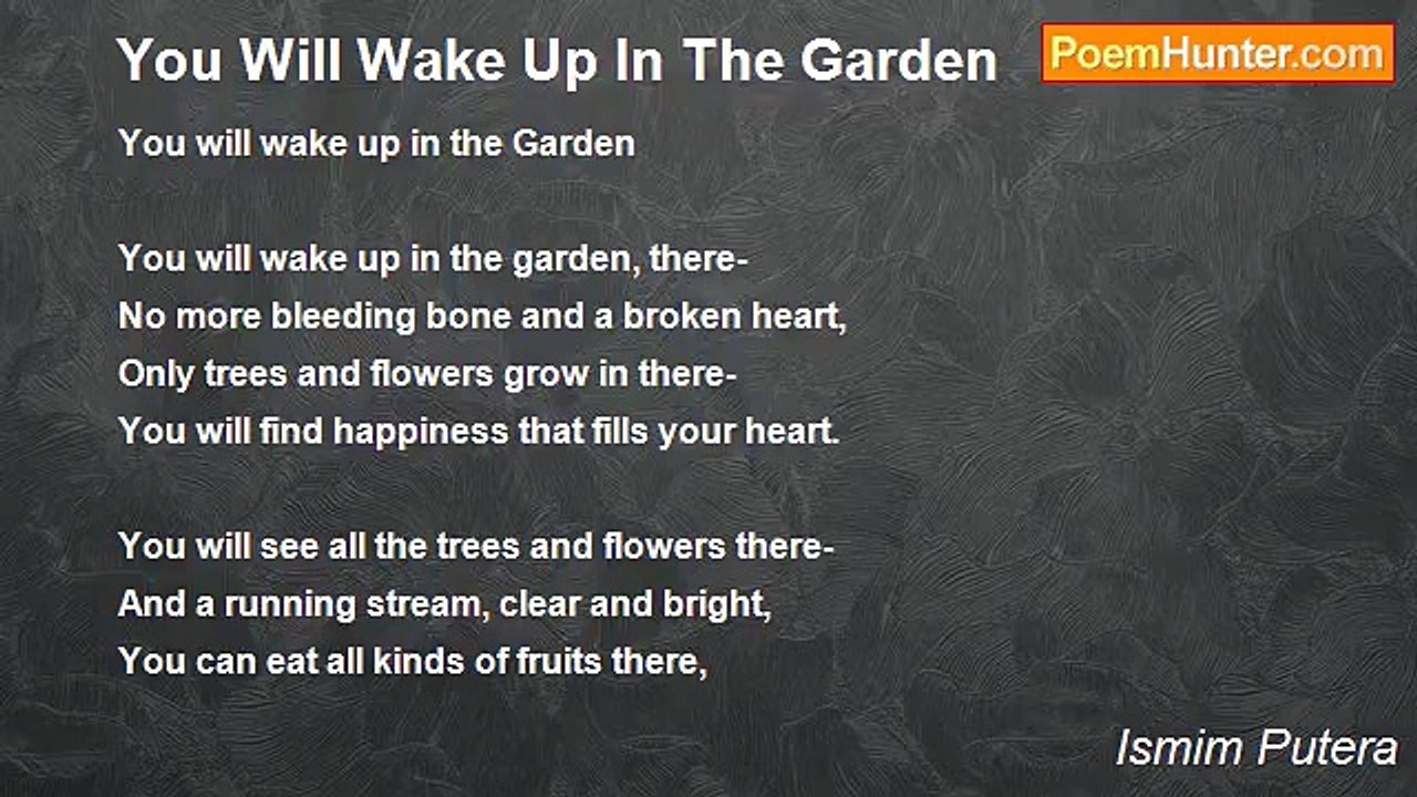 Ismim Putera - You Will Wake Up In The Garden