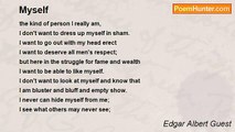 Edgar Albert Guest - Myself