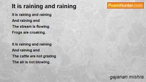 gajanan mishra - It is raining and raining