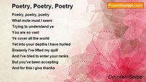Devorah Gerber - Poetry, Poetry, Poetry