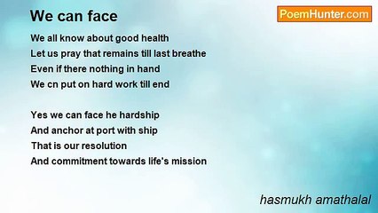 hasmukh amathalal - We can face